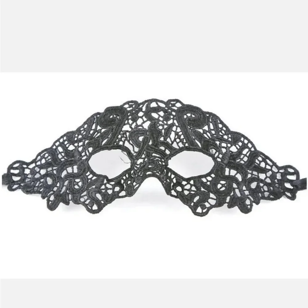 Sexy Women Lady Girl Black Lace Eye Mask for Halloween Masquerade Party US